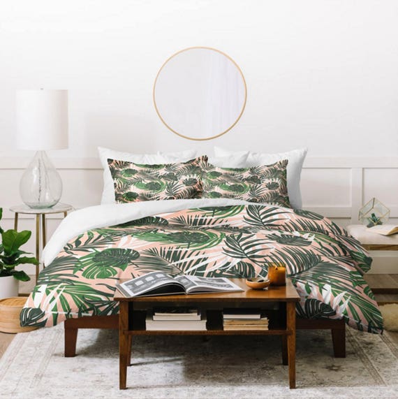 Tropical Duvet Cover Twin Queen King Sizes Bedding Etsy