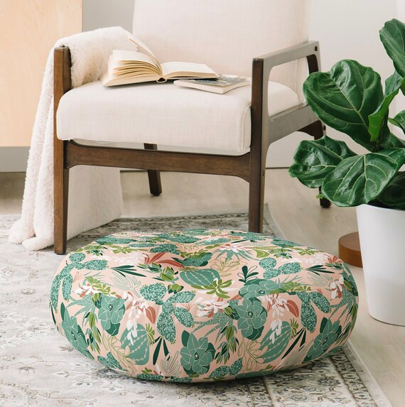 Modern Boho Floor Pillow Round And Square Sizes Floor Etsy