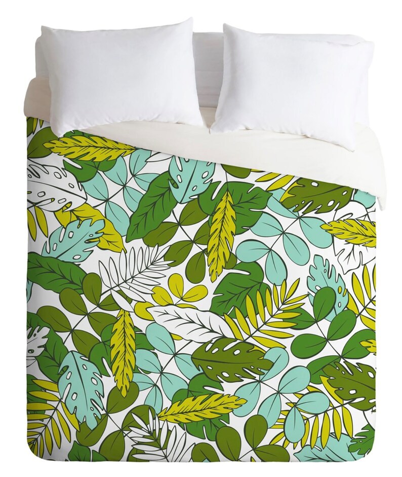 Tropical Duvet Cover / Bedding / Queen Duvet Cover / King Etsy