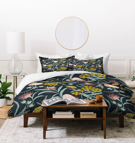 Boho Duvet Cover Floral Duvet Cover Duvet Cover Queen Etsy