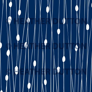 May include: Abstract pattern with white lines and circles on a dark blue background.