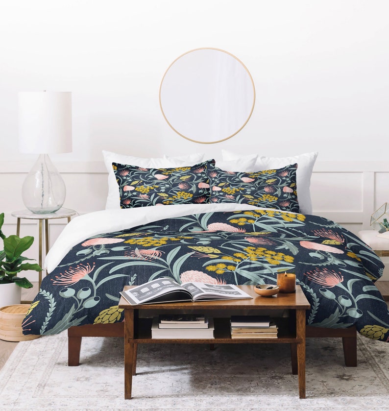 Boho Comforter / Floral Comforter / Queen Comforter / King | Etsy