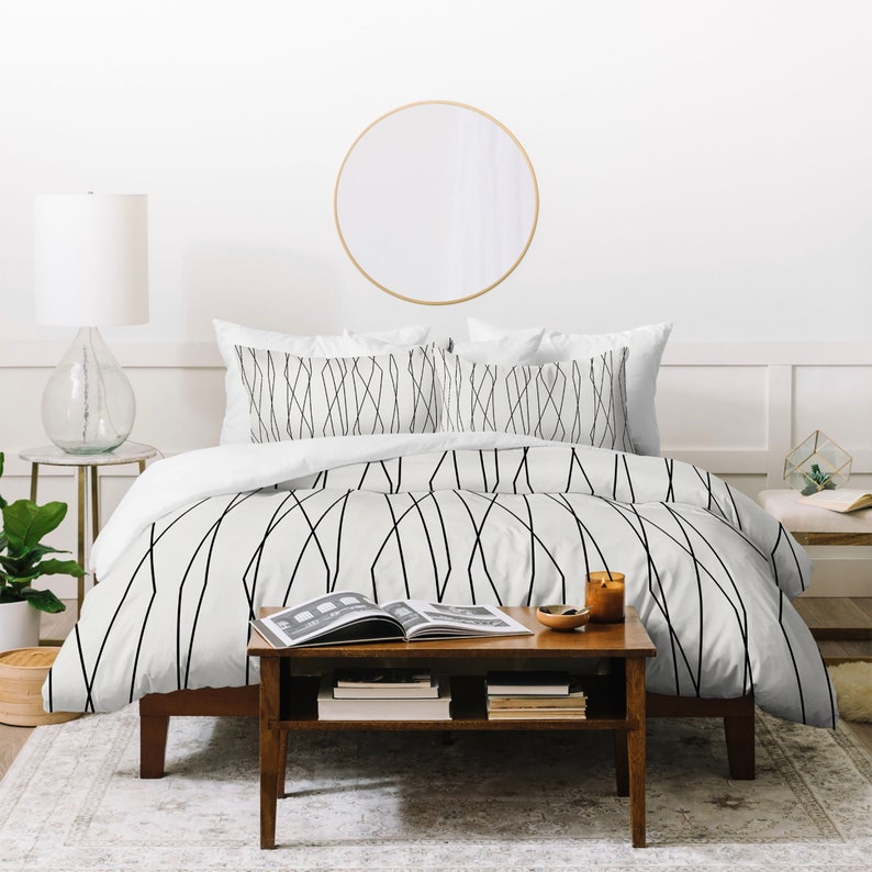 Minimalist Comforter / Lightweight Comforter / Geometric - Etsy