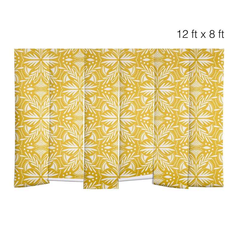 Wall Mural / Removable Wall Mural / Yellow Wall Mural Etsy