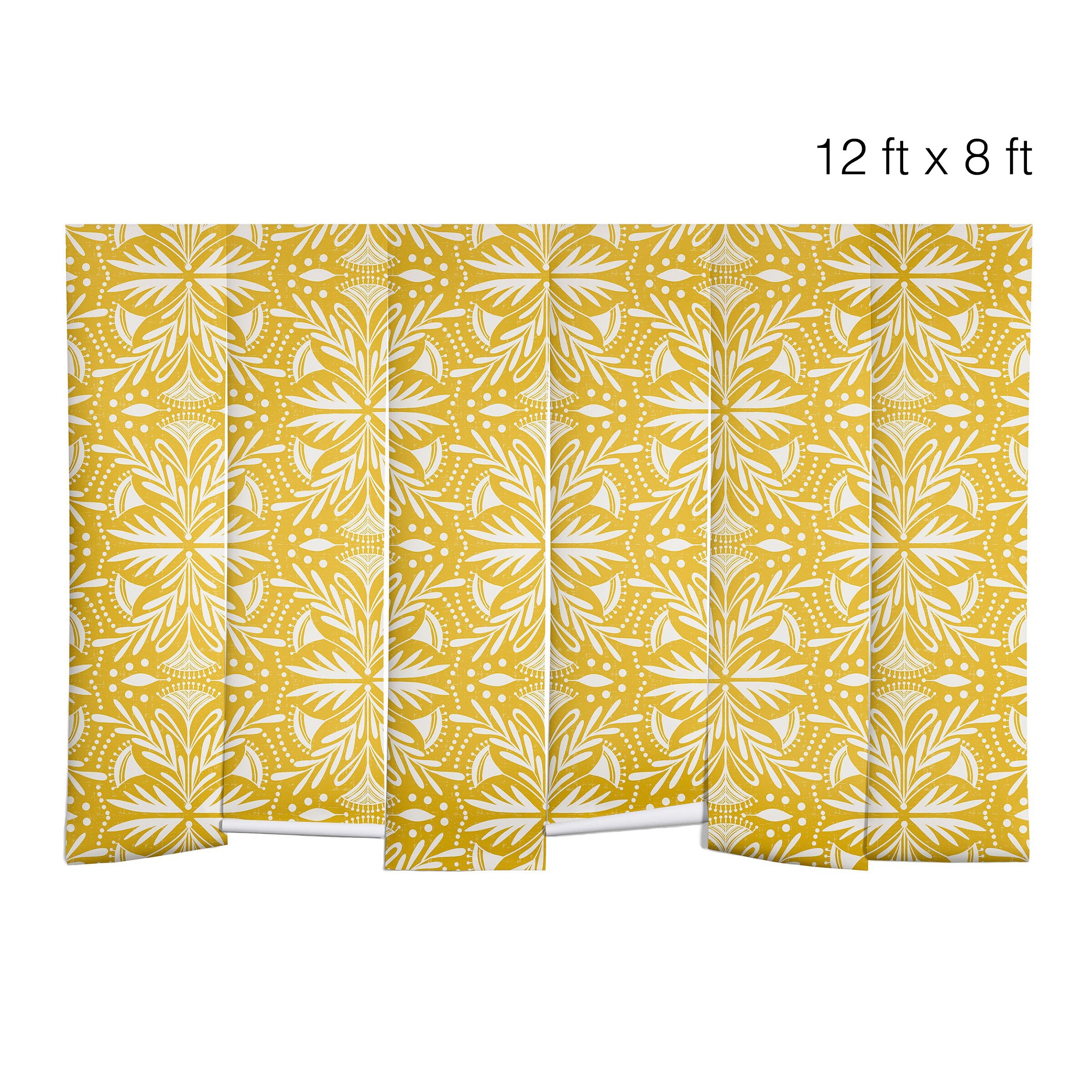 Wall Mural / Removable Wall Mural / Yellow Wall Mural Etsy