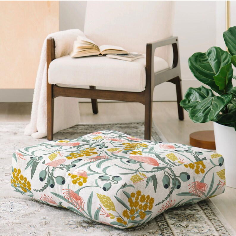 Boho Floor Pillow // Floor Cushion // Meditation Pillow // Etsy