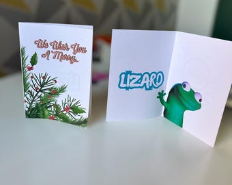 Biglietti di tendenza - Tiktok Lizard - Biglietto di Natale, Elio, Pixar.