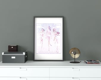 K-Pop Demon Hunters Print - What is Sounds Like Lyrics. A4