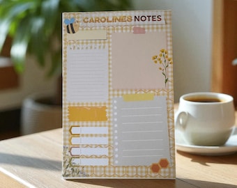 Agenda giornaliera personalizzata Bee-rip-away, blocco note, A6, A5, A4