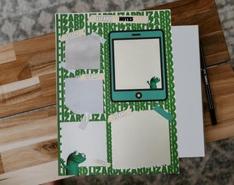 TikTok Lizard - Agenda giornaliera, blocco note, A6, A5, A4 - Elio