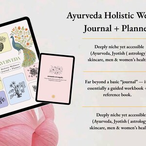 ayurveda| daily routine| ayurveda guide| holistic health| digital planner| ayurveda workbook| self care journal| digital journal| Holistic Wellness| Ayurvedic Journey| ayurveda printable| canva template