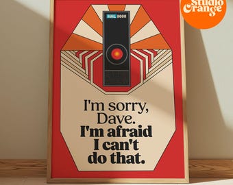 2001: A Space Odyssey Print - Retro Sci-Fi Movie Poster