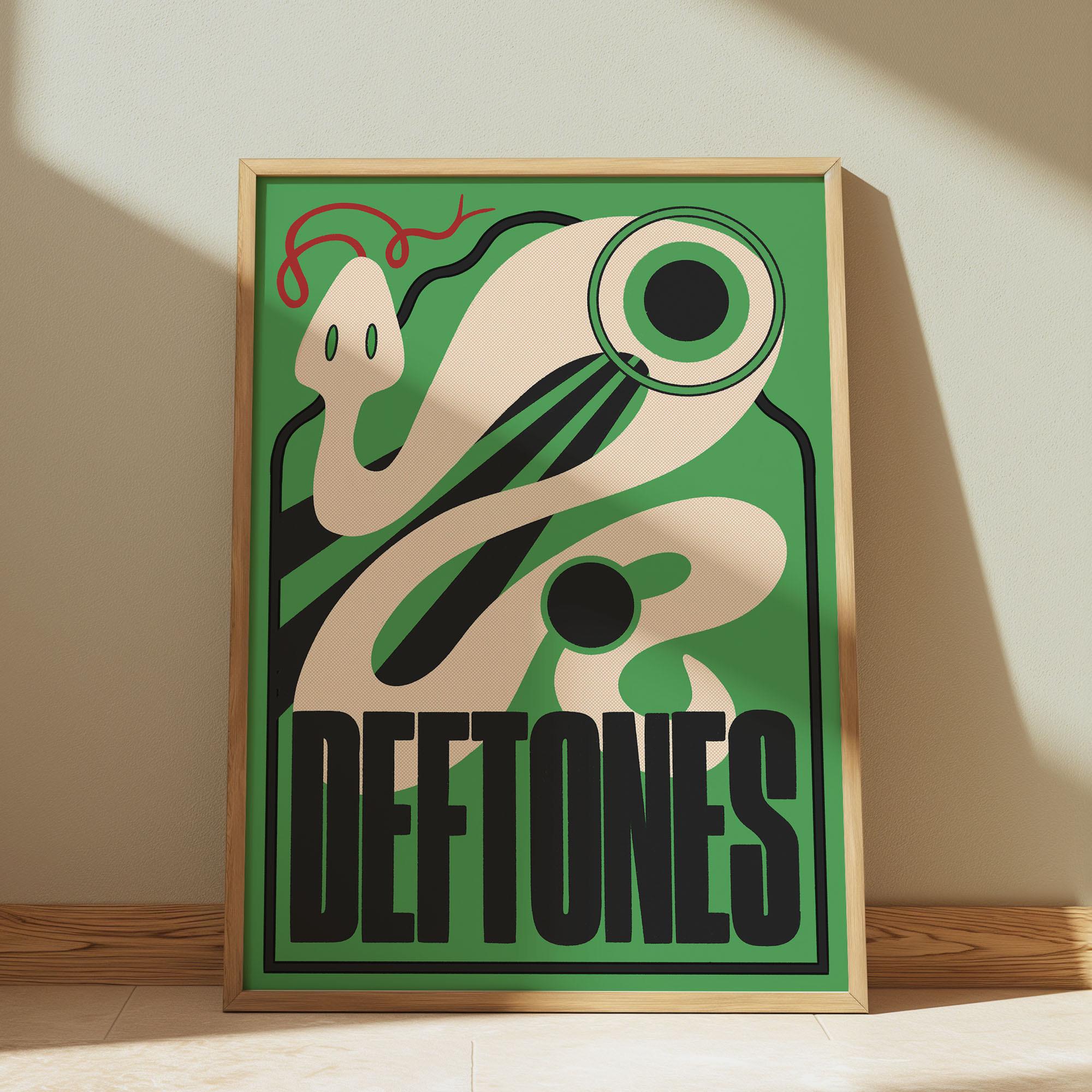 Deftones Album Art Print: Retro Music Poster, Colorful Wall Decor
