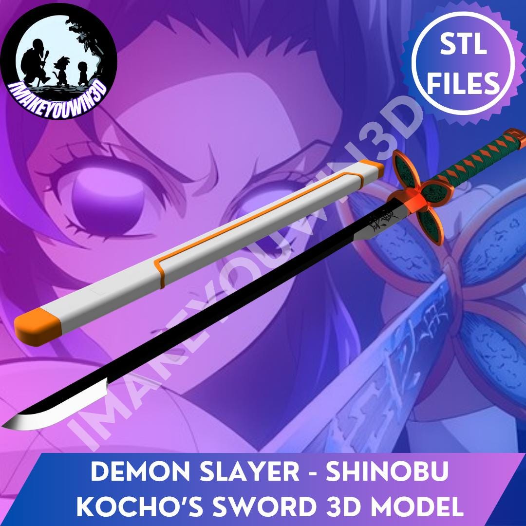 Demon Slayer - Shinobu Kocho's Nichirin Sword Cosplay 3D Model