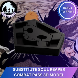 Bleach - Substitute Soul Reaper Combat Pass | Cosplay 3D Model(Digital Download)