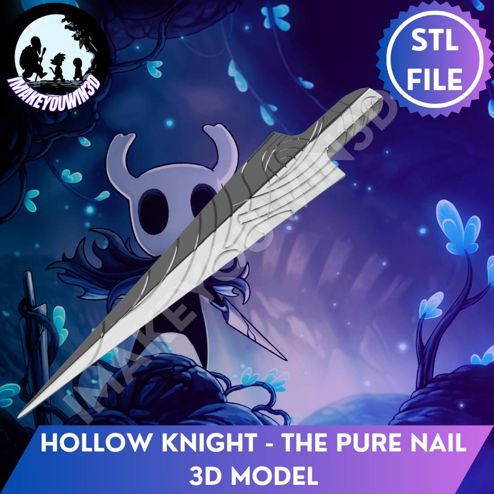 Hollow Knight - Pure Nail 3D Model | Cosplay Prop (digital Download) - Etsy