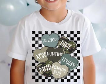 Boy Valentine png, Camo Valentine png, Boy Conversation Hearts png, Kids Valentine png, Valentine sublimation, Truck Valentine Png