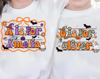 Prénom personnalisé d'Halloween pour enfants, PNG pour filles, Coquette d'Halloween personnalisée Png, Coquette d'Halloween Png, Faux paillettes Png, Tendances