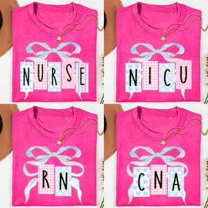 Pink Blue Floral Girly Png, Millennial Nurse Bundle PNG, Nurse CNA RN Nicu Png, Preppy Nurse Stethoscope, Nurse Life, Hand Drawn,Colorful