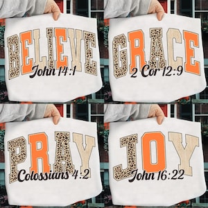 Lace Leopard Bible Fall Bundle Png, Fall Sublimation, Grace Joy Pray Png, Bible Verse Png, Autumn Bible Png, Fall Jesus, Bible Verse Bundle