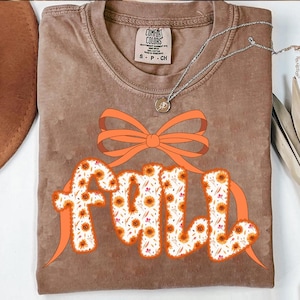 Preppy Fall png, Coquette Fall png, Fall Cottage Core Ditsy Flowers Fall png, Autumn png, Girly Floral Fall png, Lace Fall png, Pumpkin png