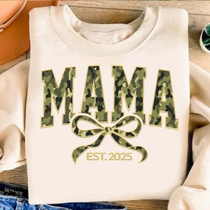 Mama Camo Coquette Bow PNG, Girls Camo Coquette png, Mothers Day Png, Mama Camo Bow png, Camouflage Png, Mama Est 2025, Hunting Mama Png