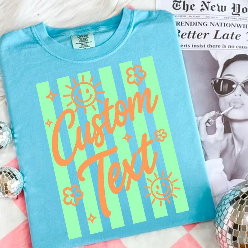 Custom Text Summer Striped Png, Beach Life Png Bundle, Sweet Summer Time PNG, Neon Trendy Summer Vibes, Distressed Beach PNG,Salty Png image 3