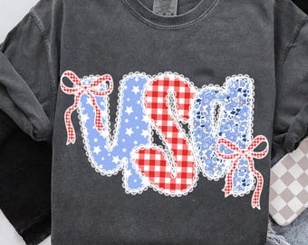 Coquette Floral USA Glitter Png, Preppy America Floral Png, USA 1776 Png, 4th Of July Stars Stripe, Girly America Coquette Png,Patriotic Png