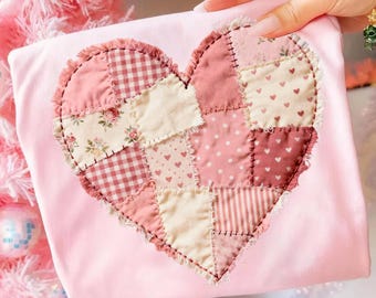 Cute Valentine Heart Patchwork Png, Valentine's Day Sublimation Png, Trendy Valentine Png, Retro Valentine Png, V-Day Digital download