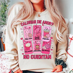 Calorias de amor No Cuentan png, Mexicaanse Valentijn png, Cafecito y Chisme Valentijnsdag png, Concha Valentijnsdag png, Candy Valentines