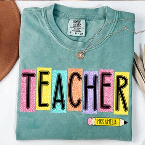 School Occupation PNG Bundle, Preppy First Day of School Daisy Floral Girly Png, Back to School Teacher Sped Para Counselor, Drawn