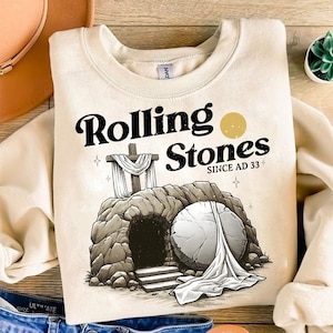 Rolling Stones PNG, Christian Resurrection Tomb, Christian Easter, Empty Tomb PNG, He is Risen Design for Easter Sublimation, T-Shirts