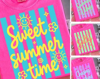 Sunshine Png, Beach Life Png Bundle, Sweet Summer Time PNG, Neon Trendy Summer Vibes, Distressed Beach PNG, Lake Pool River Png, Salty Png