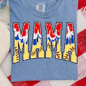 Softball Mama Drip Varsity Glitter png, Softball Ice Cream Drip png, Red White and Blue Drip, 4th July Drip png, Usa Softball , Softball Mom
