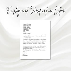 Werkverificatiebrief, sollicitatiebrief, sjabloon bewijs van tewerkstelling, salarisverificatie werknemer