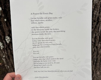 Poetry Print: "A Prayer for Every Day"