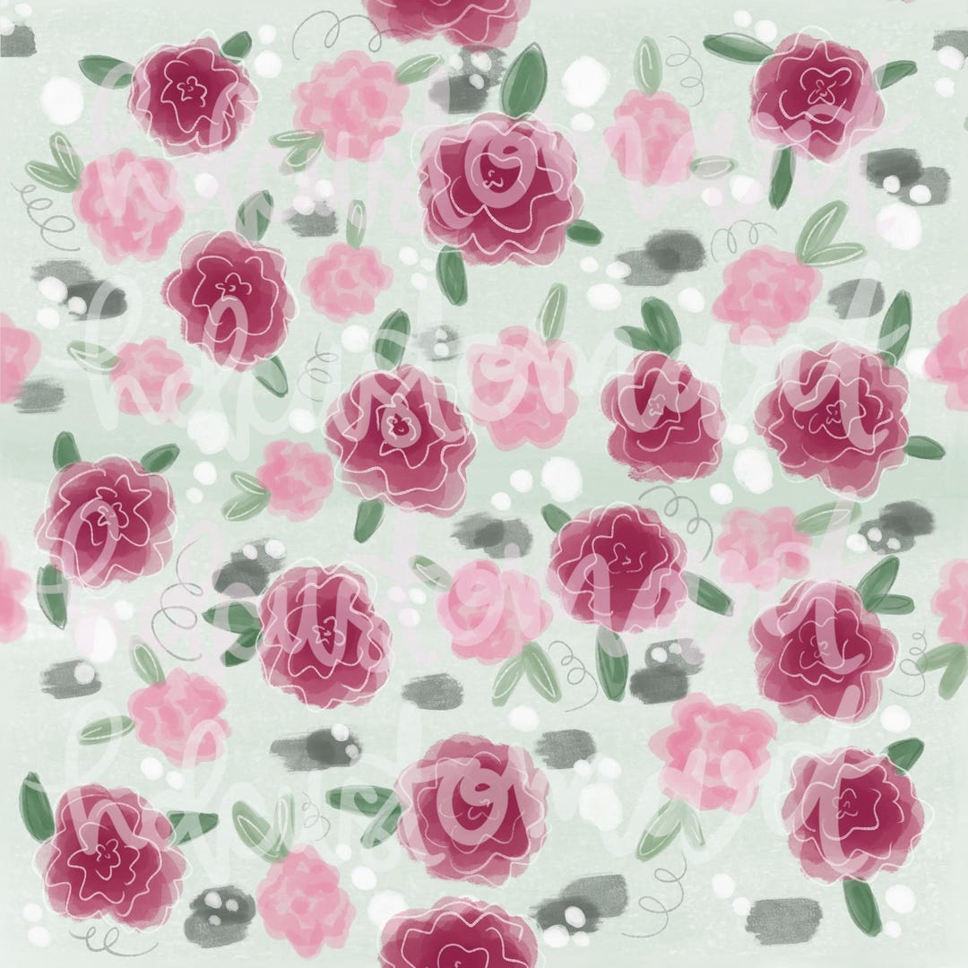 Digital Download, Pink Roses - Etsy