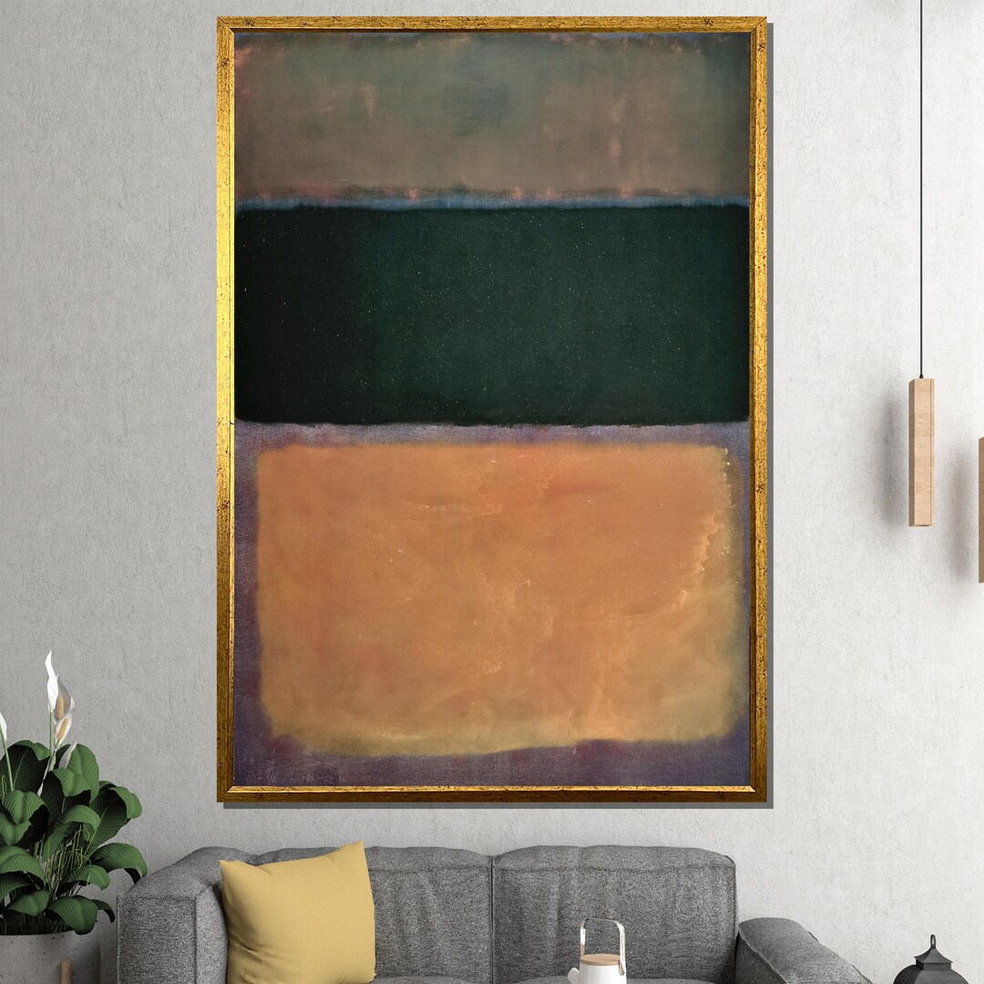 Blocks Mark Rothko Mark Rothko Canvas Painting, Abstract Color Blocks Wall Art, Large ...