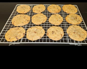 Pecan & Walnut Chocolate chip cookies - handmade from scratch - large cookies