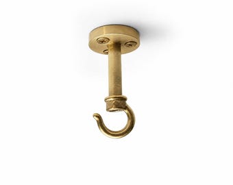 Minimal Brass Ceiling & Wall Hook – Hanging Hook for Plants, Lights and Home Decor.0171