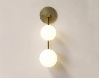 Brass Wall Sconce --Solid Brass Light--Mid-Century Morden Lighting. No.0165