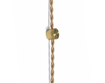Solid Brass Lamp Cord Clamp – Wall Sconce Cable Holder, Vintage Lighting Accessory. NO.0167