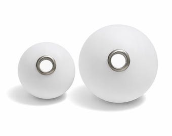 フロストオパールガラス製グローブシェード、マットホワイト交換用ライト、G9ソケット対応。品番：0166