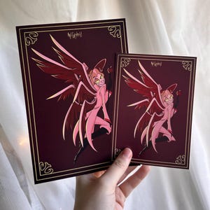 Sleeping Lucifer Print Hazbin Hotel - Etsy