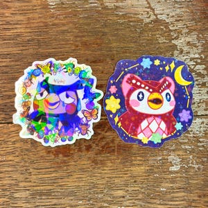 Blathers / Eugen | Celeste / Eufemia Sticker | Animal Crossing