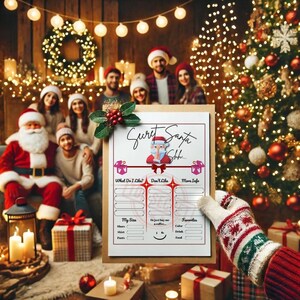 My Secret Santa-verlanglijst, kerstverlanglijst voor volwassenen, kerstverlanglijst, afdrukbare kerstverlanglijst, regels