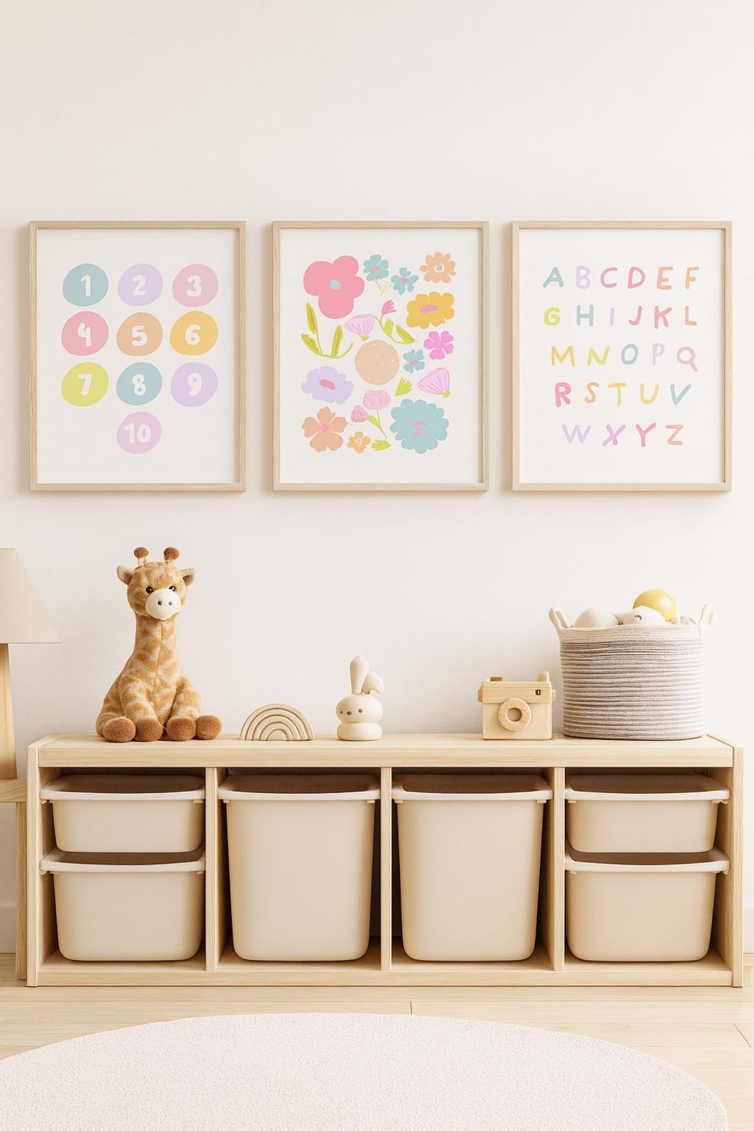 Playroom Wall Art Printable Set of 3, Kids Playroom Poster Digital ...