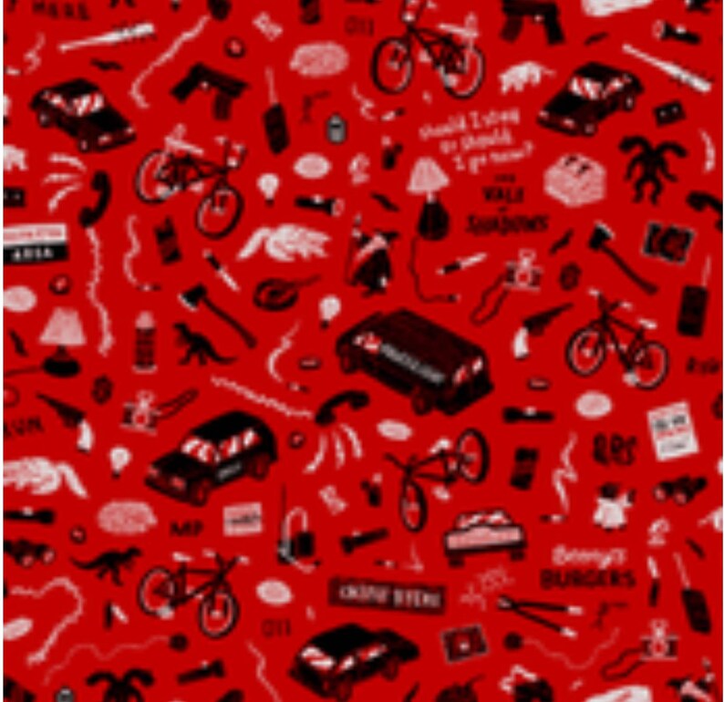 Inspired by the Stranger Things Fan Art Fabrics Leggings