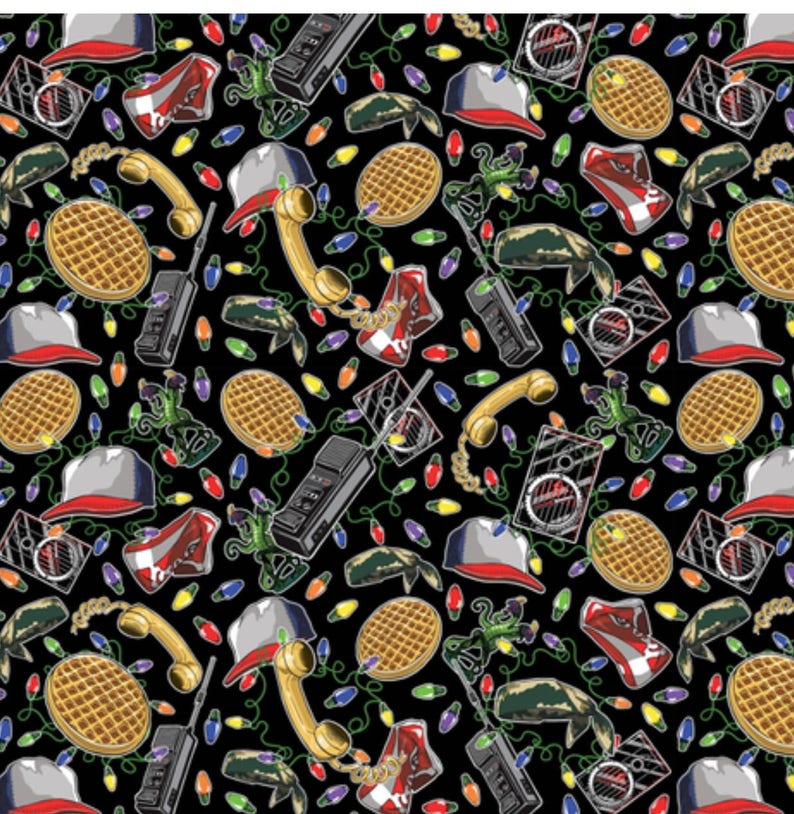 Inspired by the Stranger Things Fan Art Fabrics Leggings