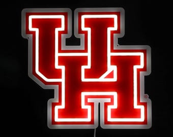 Houston Cougars LED Neon Sign - Standard (15" x 14.77")